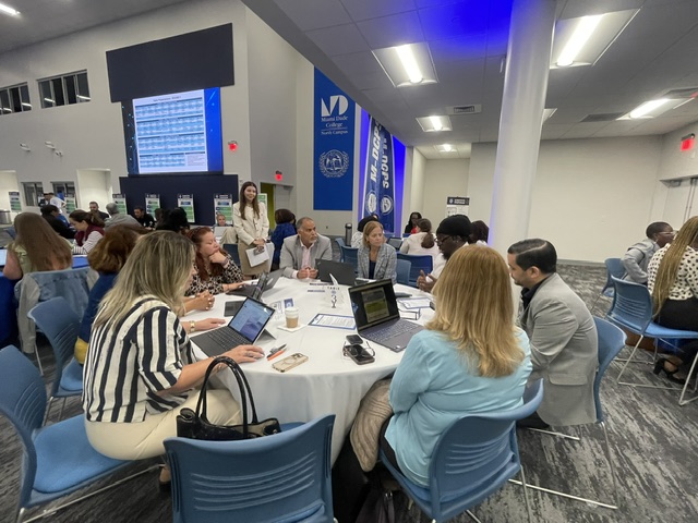 2025 AI Institute participants working together